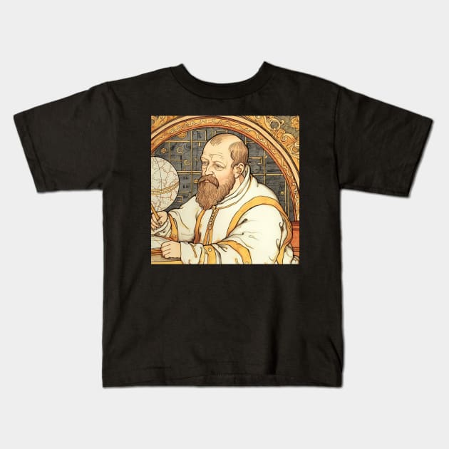 Tycho Brahe Kids T-Shirt by ComicsFactory